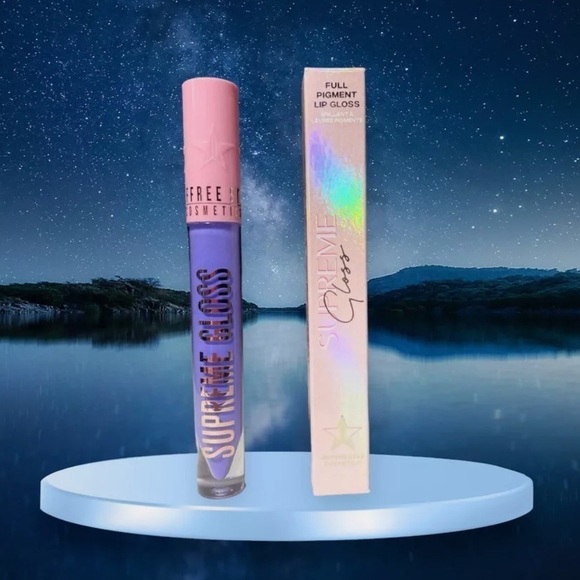 NIB Jeffree Star Supreme Full Pigment Lip Gloss No Apologies Neon Purple Blue - Picture 5 of 5